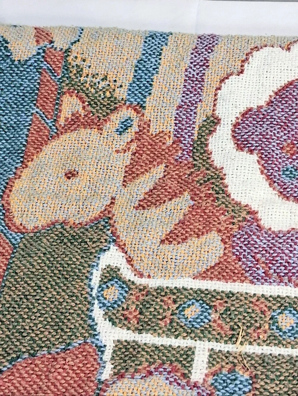 Whimsical Magical Woven Tapestry for Wallcovering or Bed Coverlet 42